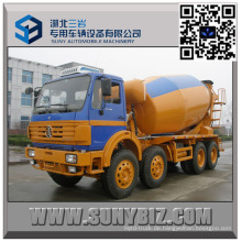 12 Wheeler North Benz 9000 Liter Betonmischer LKW